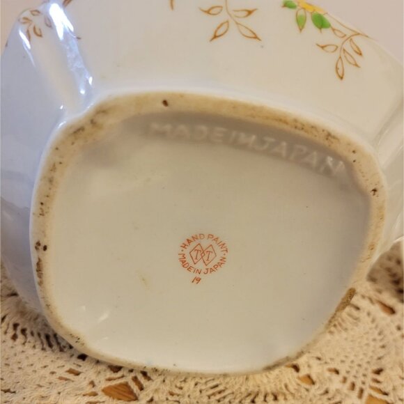 Porcelain Hand Painted Square Floral Teapot w/Lid Takito Japan - Picture 10 of 13